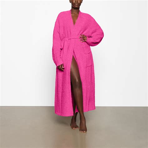 skims cozy knit unisex robe.